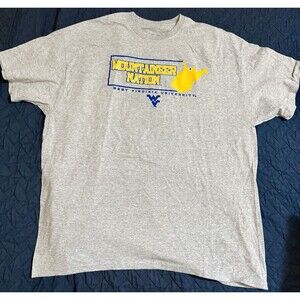 Captivating Men's Size XXL T Shirt  West Viginia Short Sleeve NCAA Team Logo